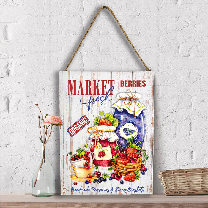 Farm Fresh Berries Preserves  Wall Decor