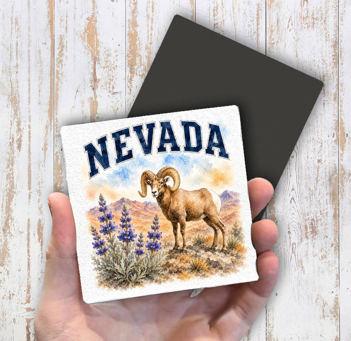 Nevada State Bird and Animal Magnet Fridge