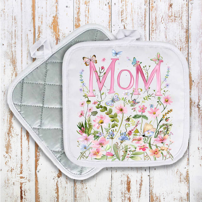 Mother's Day Wild Flowers Mom Pot Holder Oven Mitt
