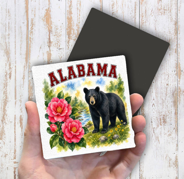 Alabama State Bird and Animal Magnet Fridge