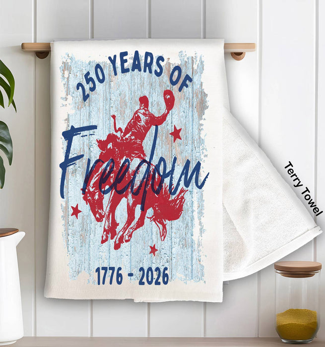 Western 250 years of Freedom Kitchen Terry Towel