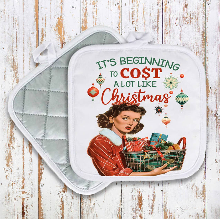 Beginning to cost like Christmas Pot Holder Oven Mitt