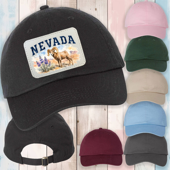Nebraska State Bird and Animal Baseball Hat