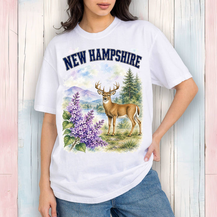 New Hampshire State Bird and Animal T-Shirt