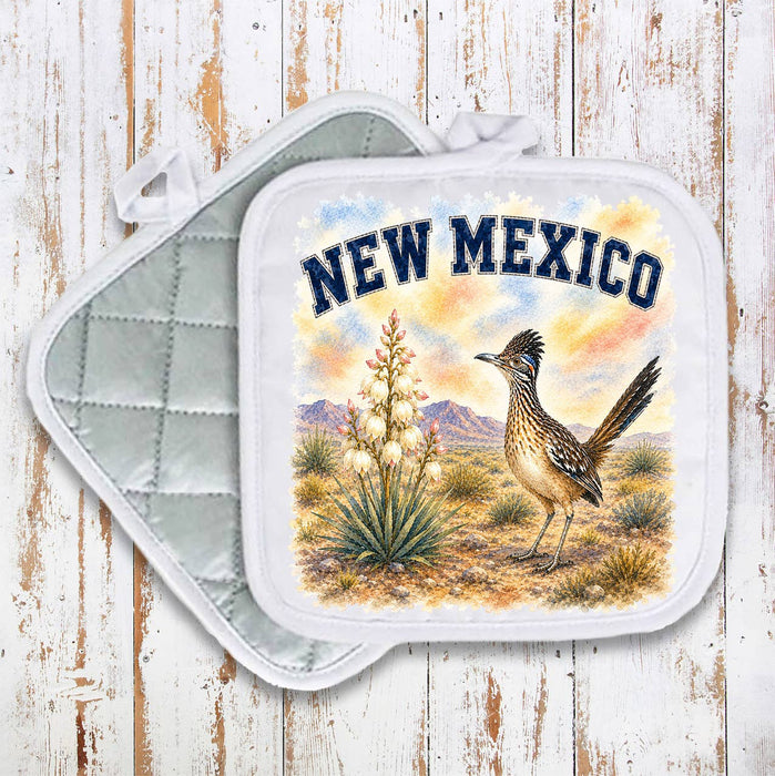 New Mexico State Bird and Animal Pot Holder