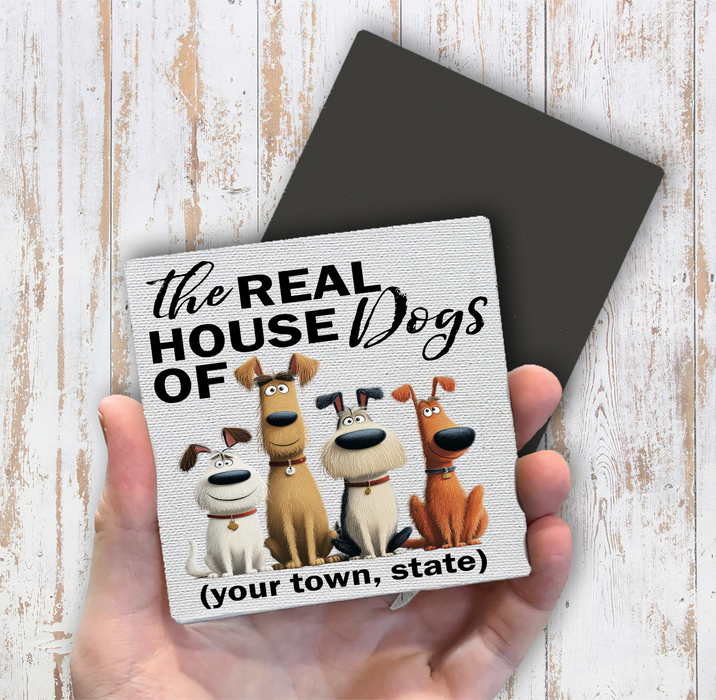 The Real House Dogs of  Magnet Fridge