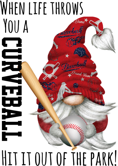 Gnome Baseball Red & Blue Team Colors