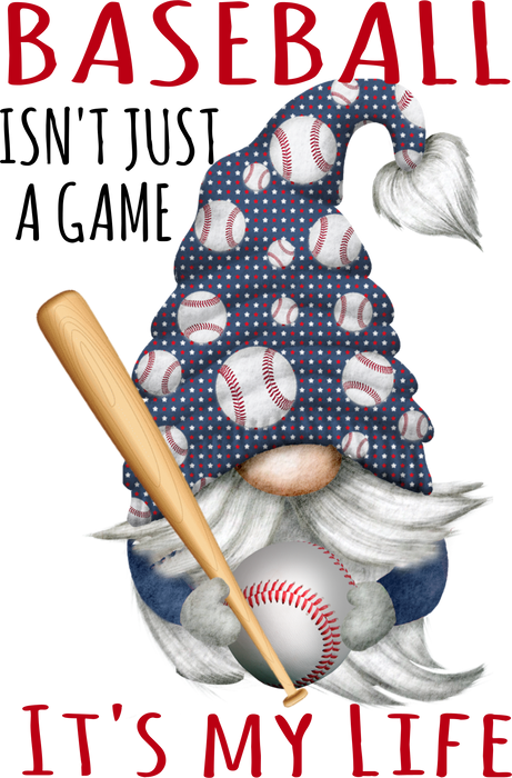 Gnome Baseball Red & Blue Team Colors