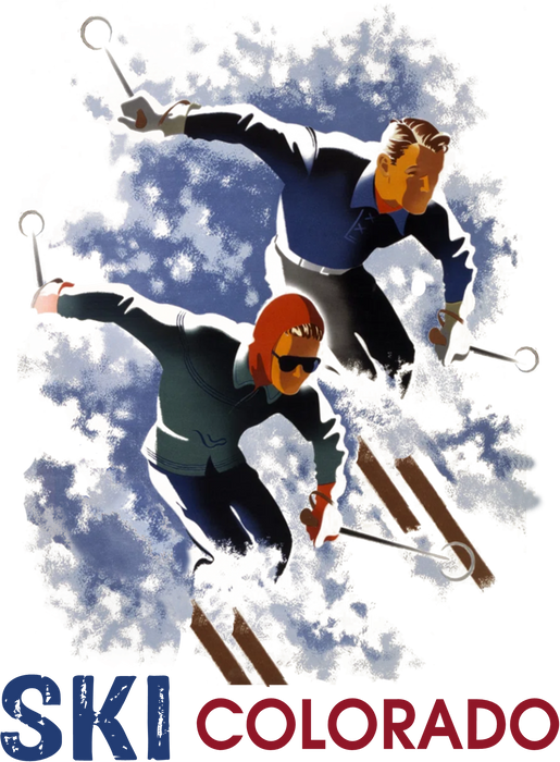 Ski Colorado Vintage Skiers