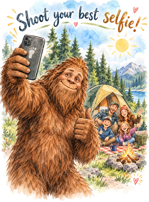 Big Foot Taking a Selfie