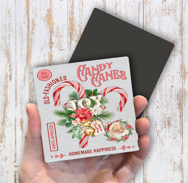 Christmas Old Fashion Candy Cane Magnet Fridge