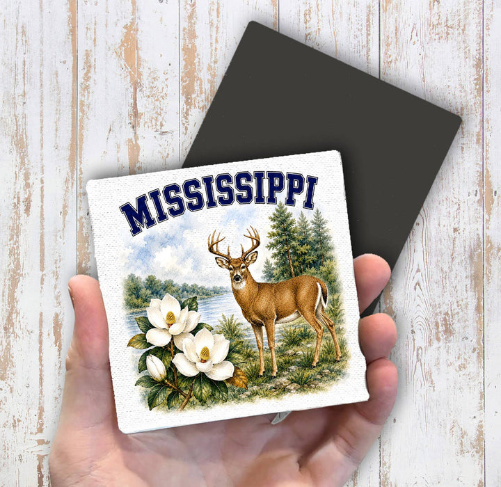 Mississippi State Bird and Animal Magnet Fridge