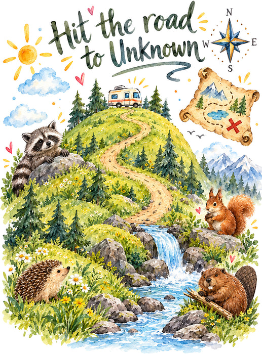 Hit the Road to the Unkown Camping RV