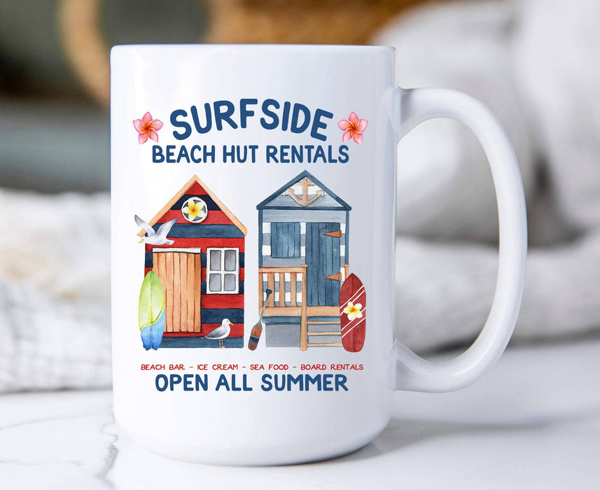 Surfside Beach Rentals Ocean Summer Coffee Mug