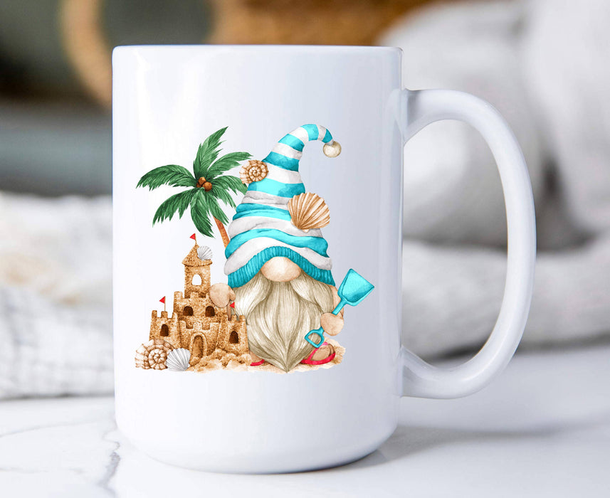 Beach Ocean Sand Gnome Cotton Coffee Mugs