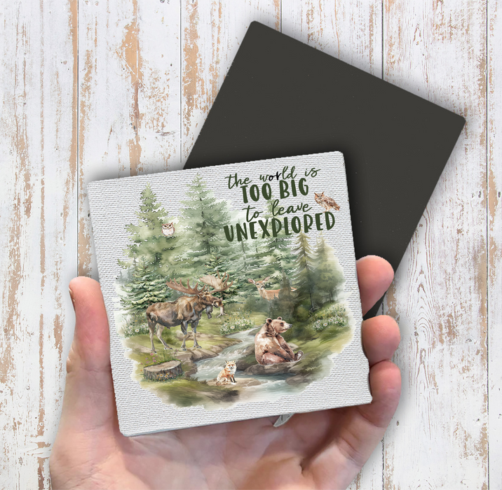 Life beautiful Adventure Woodland Animals Magnet Fridge