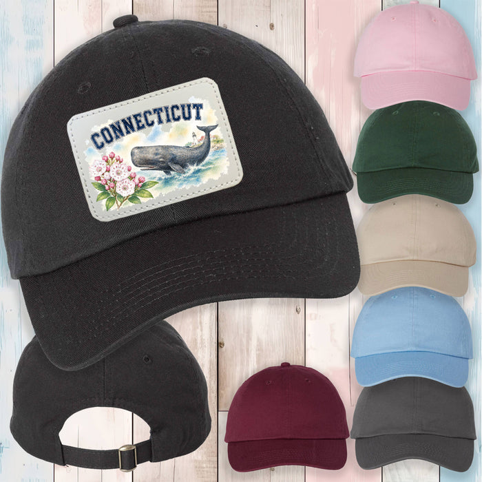 Connecticut State Bird and Animal Baseball Hat