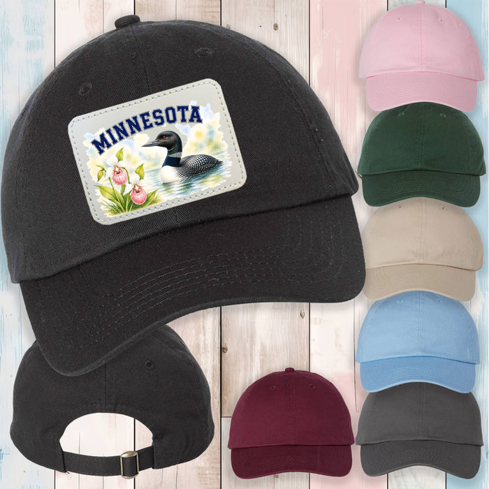 Minnesota State Bird and Animal Baseball Hat