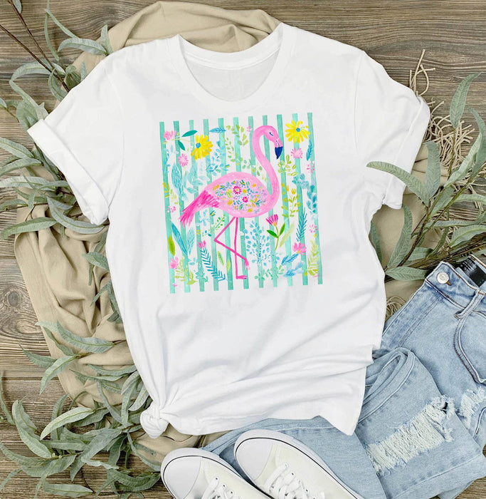 Tropical Pink Flamingo T-Shirt