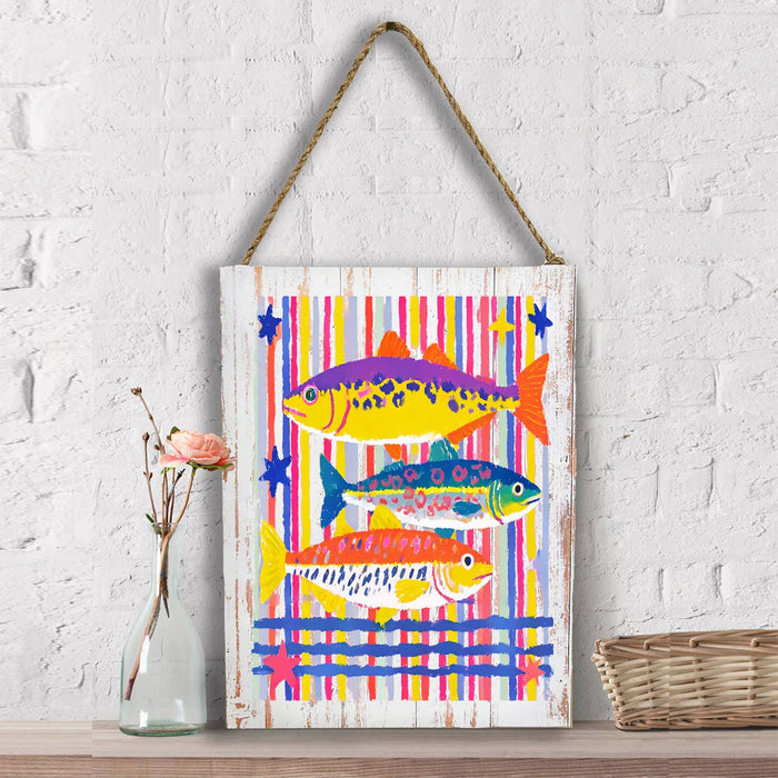 Coastal Colorful Fish  Wall Decor