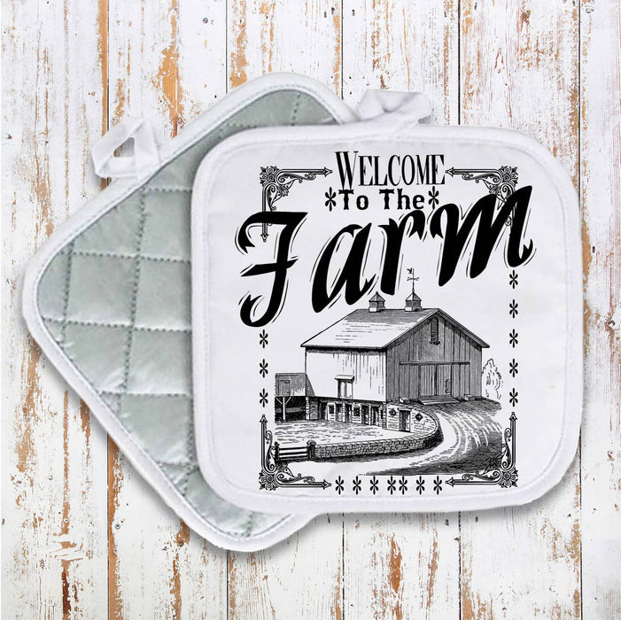Country Farm, Pot Holder Oven Mitts