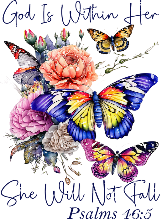She Will Not Fall Butterfly Spiritual