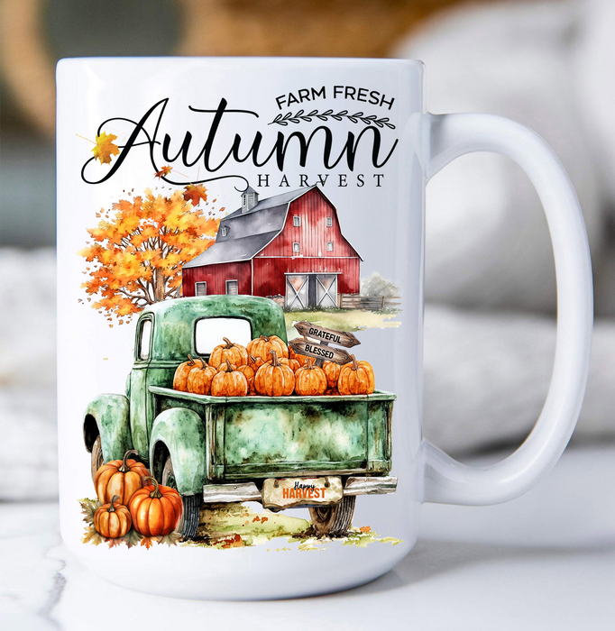Fall farm Fresh Autumn Coffee Mug