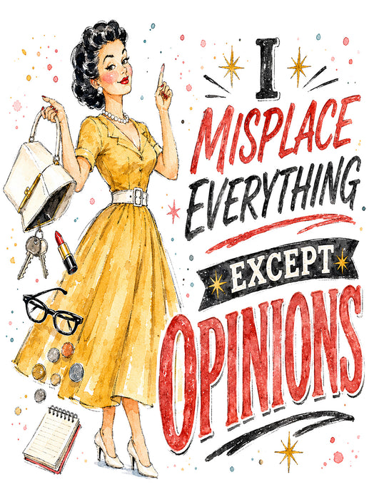 I misplaced everything Except Opinions