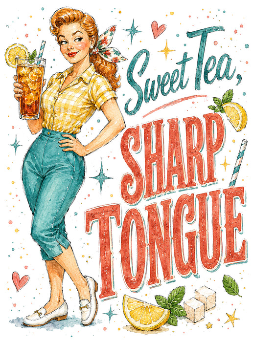 Funny Sweet Tea Sharp Tongue