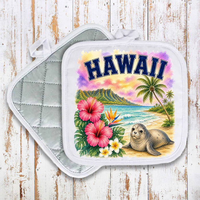 Hawaii State Bird and Animal Pot Holder