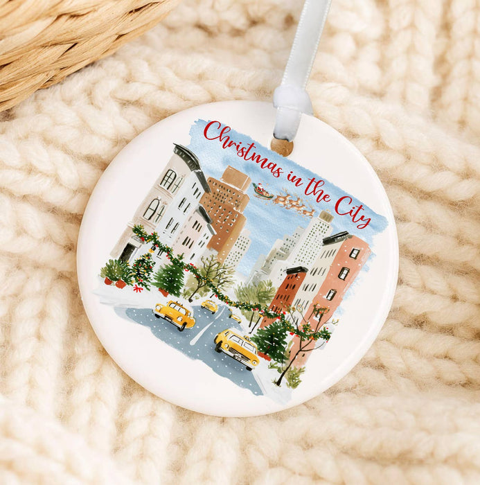 Christmas in the City Taxi Ornament