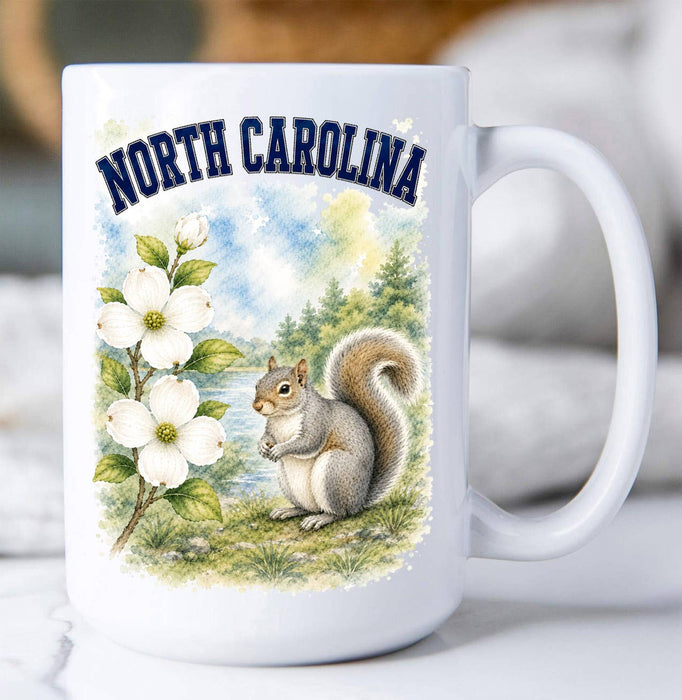 North Carolina State Bird and Animal Coffee Mug