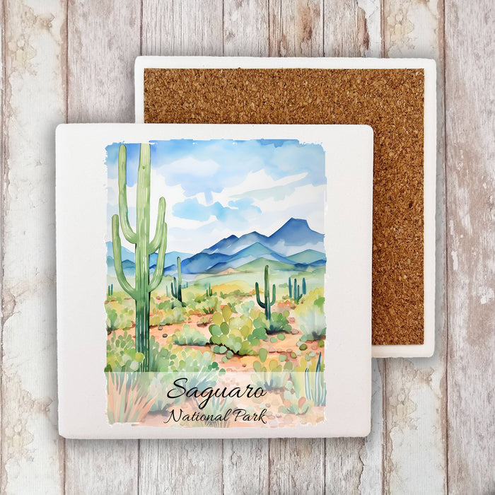 Saguaro National Park Arizona Stone Coaster