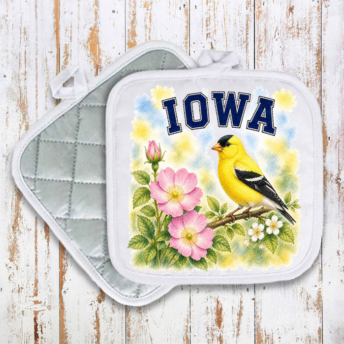 Iowa State Bird and Animal Pot Holder