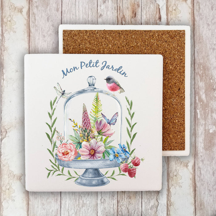 Mon Petit Jardin Little Garden  Stone Coaster