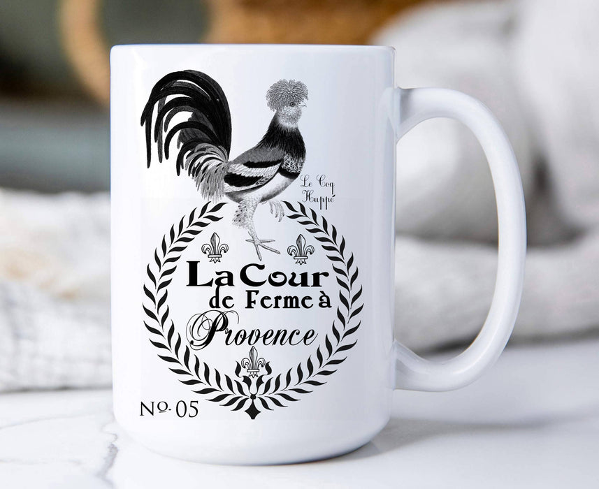 French Country Farm,  Rooster, Coffee Mugs