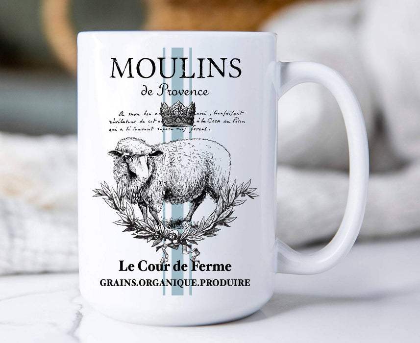 Vintage French Moulins Lamb Coffee Mug