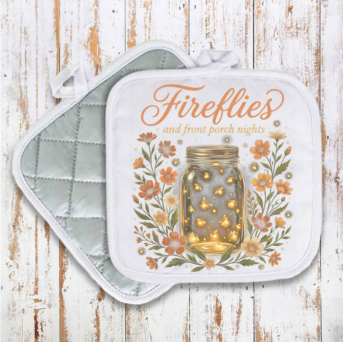 Fireflies Porch Summer Night Pot Holder