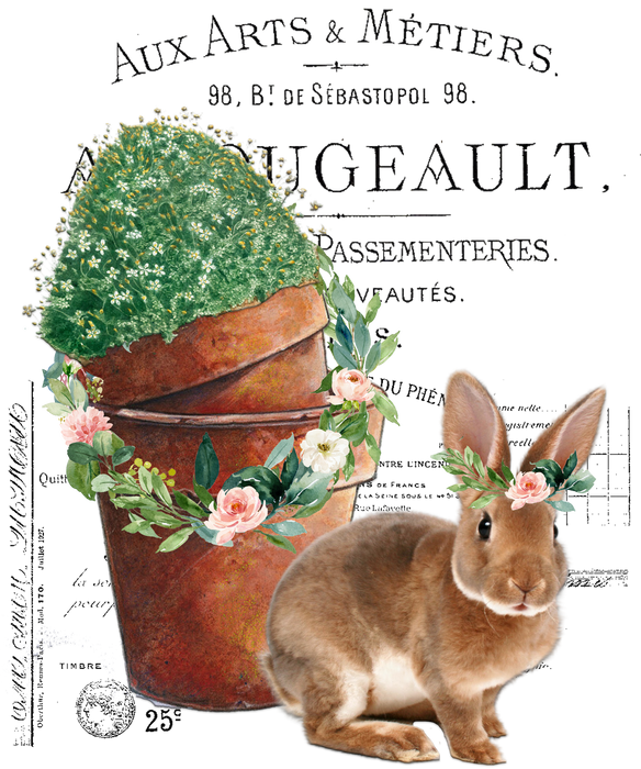 Vintage Easter French Bunny