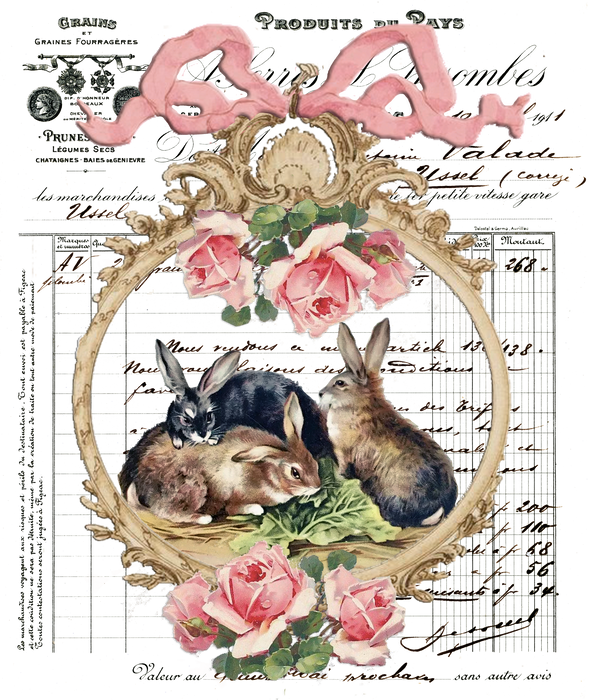 Vintage Easter French Bunny