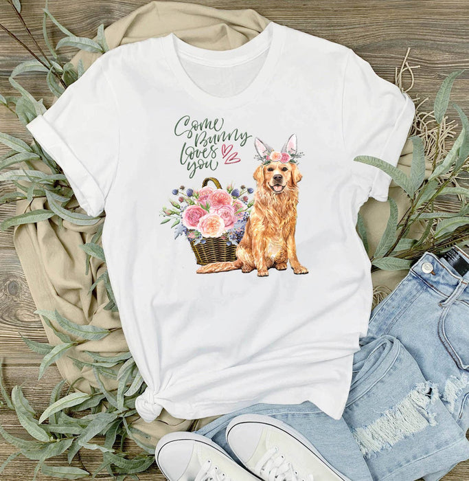 Some Bunny Loves You Lab Dog T-Shirt