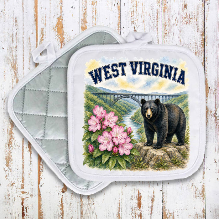 West Virginia State Bird and Animal Pot Holder