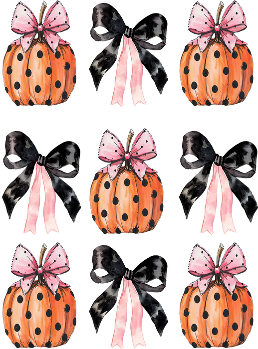 Halloween Pumpkins and Bows