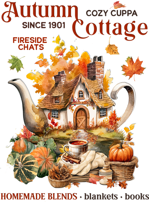 Autumn Fall Tea Cottage