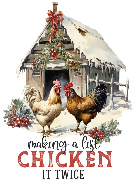 Christmas Making a List Chicken