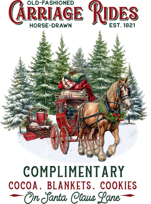 Christmas Carriage Rides Horses