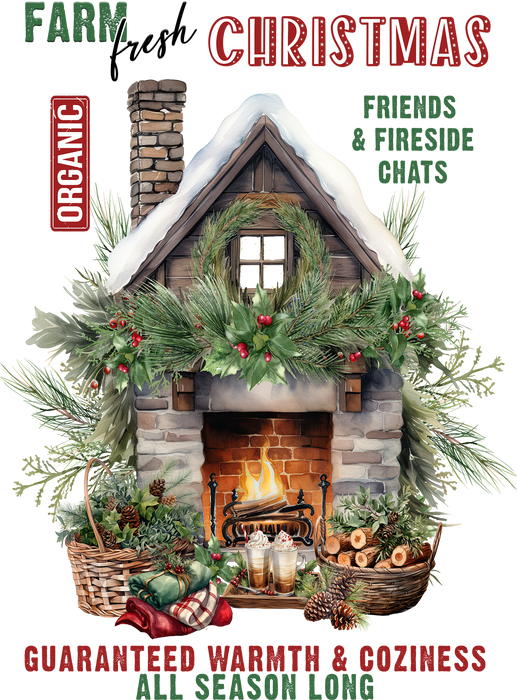 Farm Fresh Christmas Fireplace