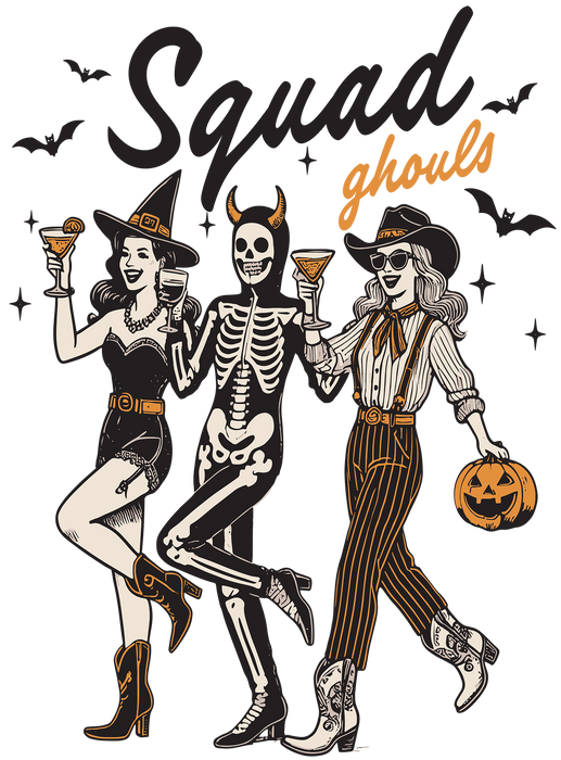Halloween Retro Squad Ghouls
