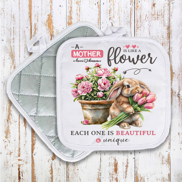 Mothers Blessing is Like a Flower Pot Holder Oven Mitt