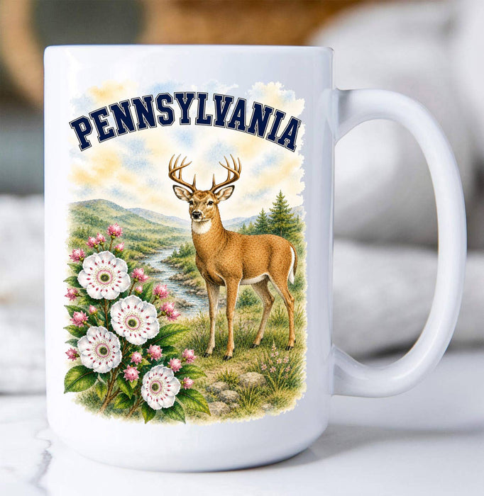 Pennsylvania State Bird and Animal Coffee Mug